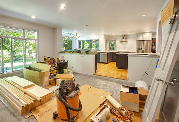 Professional Kitchen Island Installation technician working in Parkville, MD